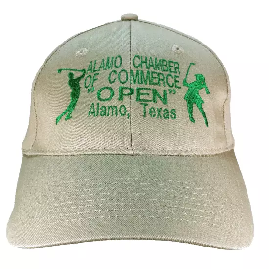 Alamo Chamber of Commerce Open Strap back Hat Golf Baseball Cap Alamo Texas