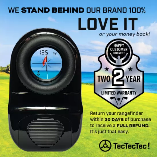 TecTecTec ULT-X Golf Rangefinder - Laser Range Finder with 1,000 Yard Range