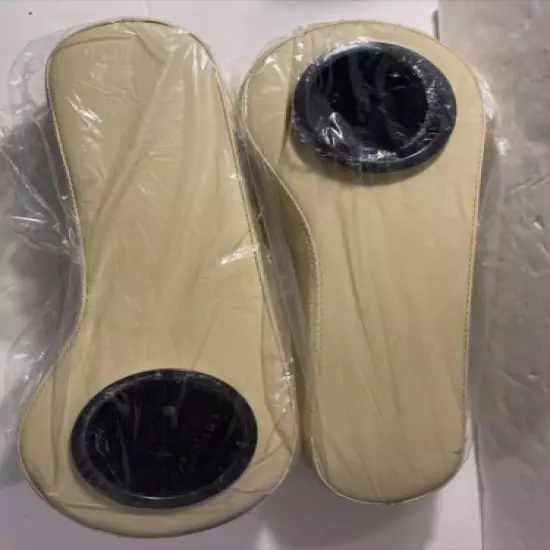 Univ. Beige Armrests x2 for Golfcart, Paddedw/cupholders*NEW*