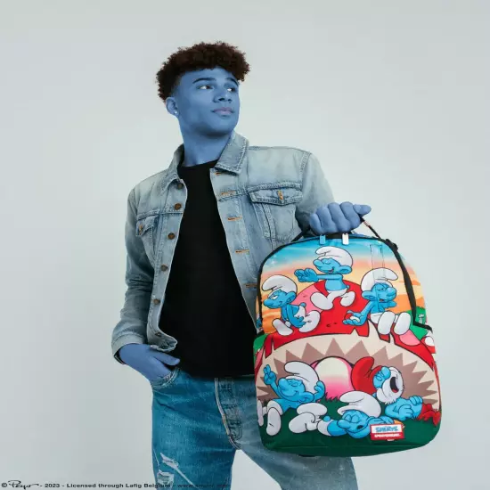 Sprayground Smurfs Mushroom School Bag Backpack