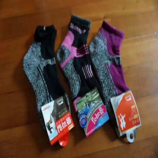 5 Pairs Slazenger Womens Socks for Hiking/Climbing/Outdoors Sport Coolmax