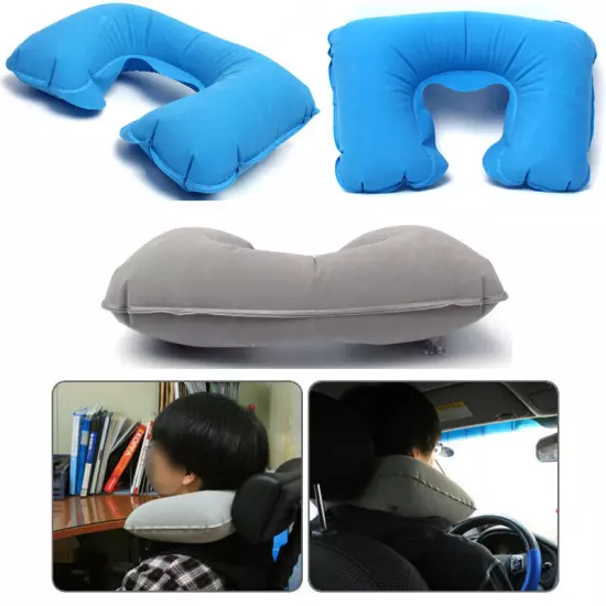 6pcs Set Inflatable Neck Air Pillows Portable Travel U Shaped Cushions Head Rest