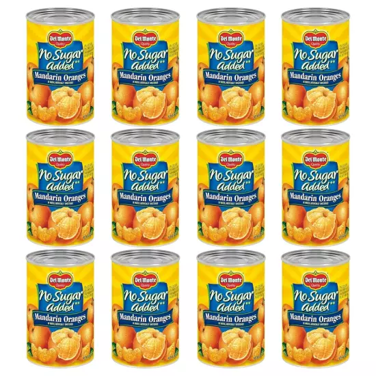 Canned Mandarin Oranges No Sugar Added (15-Ounce, Pack of 12)