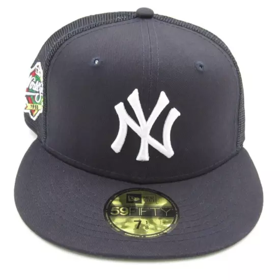 New Era 59Ffifty W. Series 1999 New York Yankees Mesh Trucker Fit Hat Sz 7 1/8