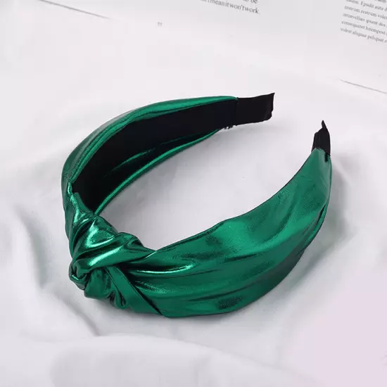 Women PU Leather Wide Headband Hairband Girls Hair Hoop Solid Accessory*