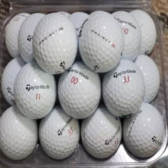 36 TaylorMade Project (a) Golf Balls - White- Mint/ AAAA 