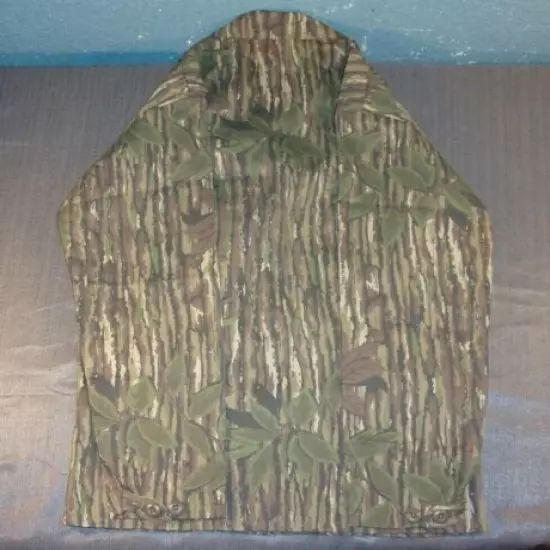 REALTREE CAMO TREES & LEAVES HUNTING COMBAT TACTICAL JACKET SMALL MADE IN USA