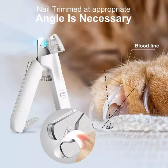 Pet Nail Toe Clippers Professional Dog Cat Nail FileTrimmer Safety Guard Tool US