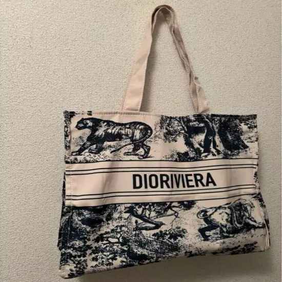 Christian Dior Wardujuy Tote Bag Novelty Gray