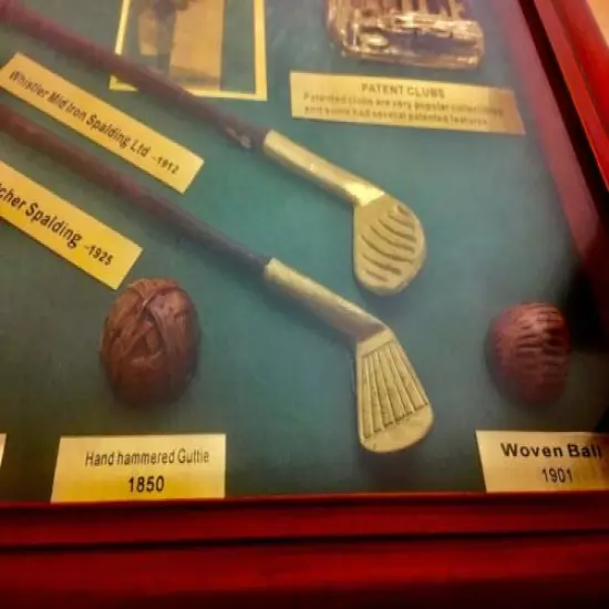 Golf Clubs and balls Whistler history collection Framed Art from Patent Clubes