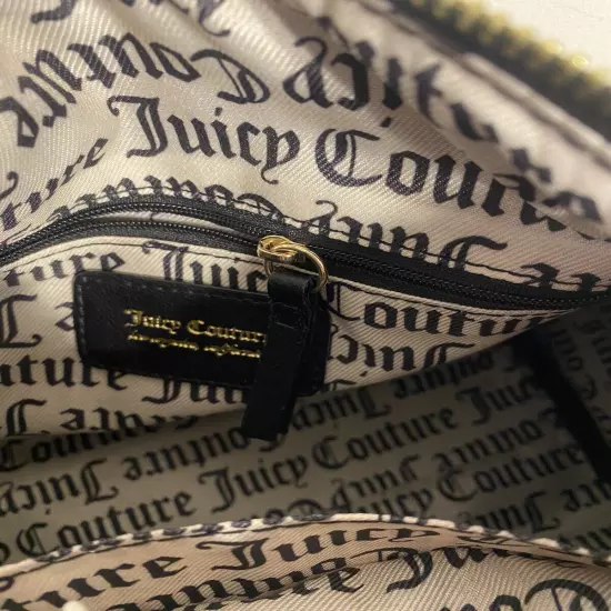 Juicy Couture Not Your Babe Satchel With Bag Charms NWT liquorice black Y2K gold