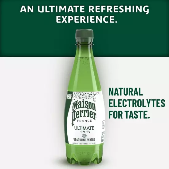 Maison Perrier Ultimate Sparkling Water 16.9 Fl Oz 6 Ct Fresh New, Free Shipping