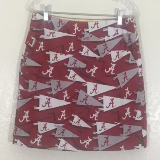 Loudmouth Ladies Alabama Skort Red/White Size 6