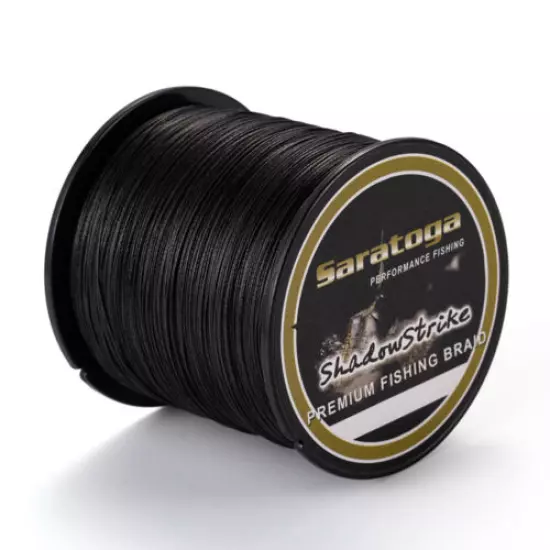 8 Strands Black PE Power Dyneema Braid Fishing Line 100/300M/500M/1000M/2000M