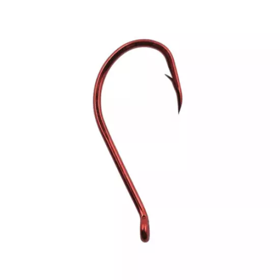 Red Octopus Offset Circle Hook Fishing Hooks~Up eye~25 pk~FREE Shipping