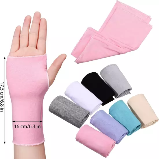 8 Pairs Women Sunblock Fingerless Gloves Summer UV Protection Driving Glove Non