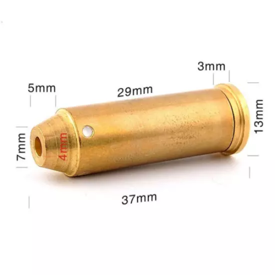 .44 Mag Laser Bore Sighter Red Dot Sight Brass Cartridge Bore Sight Caliber