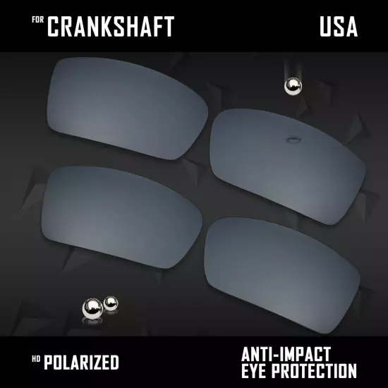 Anti Scratch Polarized Replacement Lenses for-Oakley Crankshaft OO9239 Options