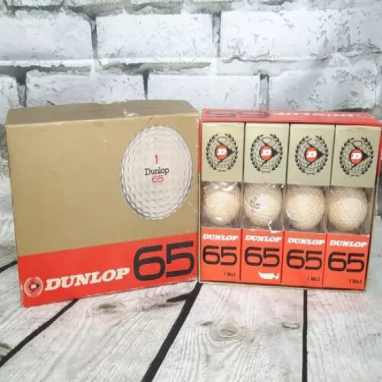 One Dozen Dunlop 65 Vintage Golf Balls #5,#6,#7 & #8