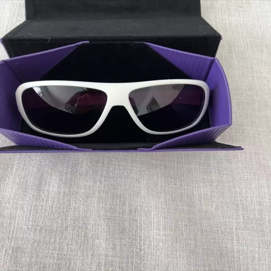 Chili Beans Blue Man Womens Sunglasses White Purple Polarized Lens X3