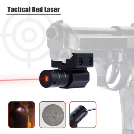 1-6x Tactical Red Laser Beam Dot Sight Scope For Gun Rail Pistol Weaver 11/20mm