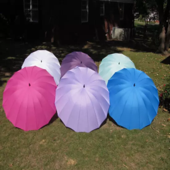 Lavender Wedding Umbrella 16 Panel Classic Design 60 Inch covers 2 adults