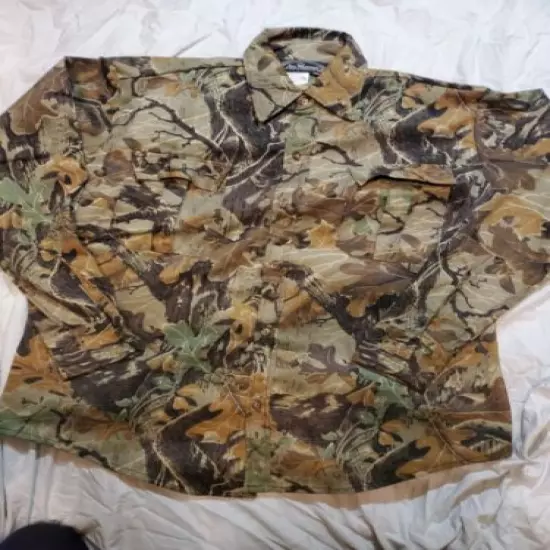 ALL WEATHER FOLIAGE LEAF LEAVES CAMOUFLAGE HUNTING AIRSOFT SNIPER JACKET LARGE