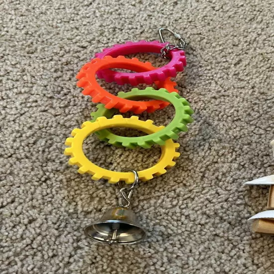 Bird Toys Lot. 4 Toys Included. Bird Swings.