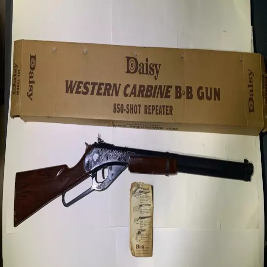 Vintage Daisy Model 111 BB Gun “Cougar” Rifle .177 Very Rare With Box and Manual