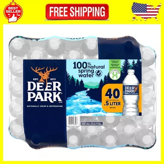 Deer Park 100% Natural Spring Water 16.9 oz. 40 pk. (Pack of 2) Free Shipping