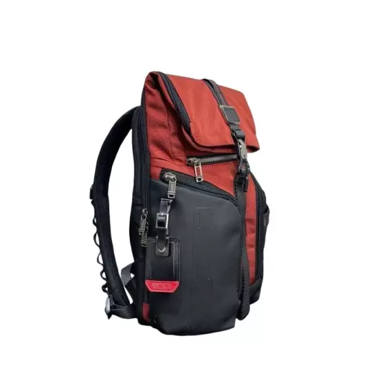 TUMI 232759 Logistic ALPHA BRAVO Backpack Black Red New 3