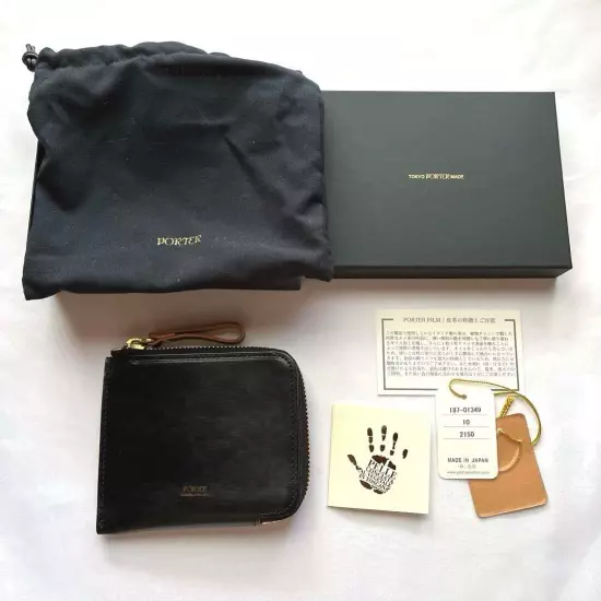 Yoshida and Co. PORTER FILM wallet coin purse Black 187-01349