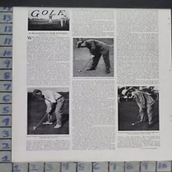 1907 SPORT GOLF BYERS TRAVIS EQUIP PUTTING CLUB BALL CHAMPION VINTAGE AD DO46