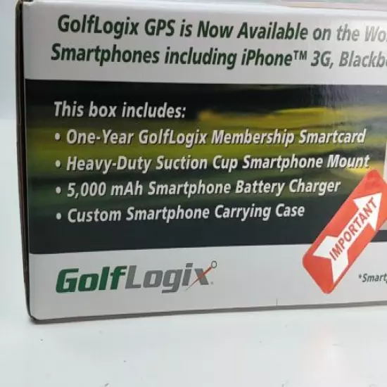 GolfLogix GPS Smartphone iPhone Blackberry Gift Set Golf Logix - NEW in BOX