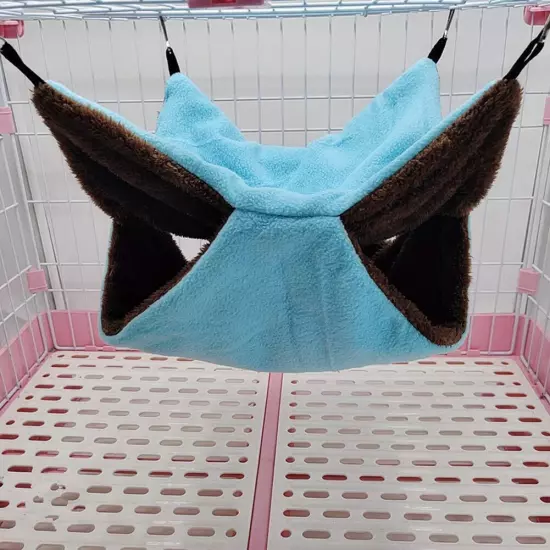 Bird Nest Double Layer Hanging Hammock Bed Toy for Parrot Parakeet Cockatiel ...