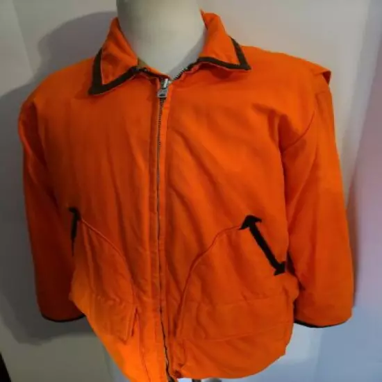 Vintage 10-X America's Finest Sport Clothing Men's Jacket L Coat Hunting Orange 