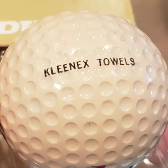 Dunlop Gold Cup | (x6) NOS Golf Balls in Sleeves "Kleenex Towels" Logo