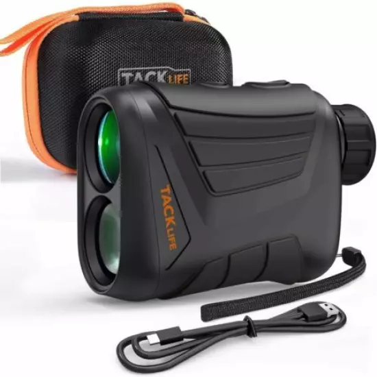 Laser Range Finder 900 Yard, RangeFinder 7X Pin/Range/Speed/Scanning Model, USB