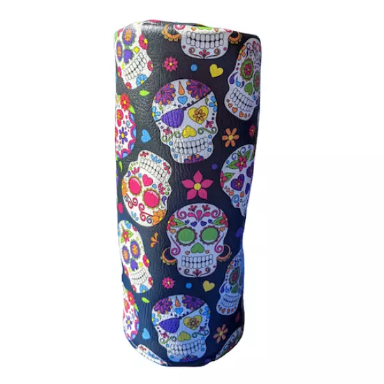 Sugar Skull Golf Driver head cover, funky Cinco de Mayo or day of the dead patte