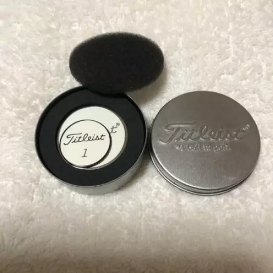 Titleist Magnetic Golf Ball Marker Large & Small in Can Case New