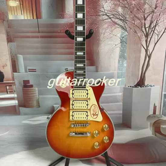 Greco EG600PR 1979-Red Sunburst Rare Ace Frehley LP Custom electric guitar