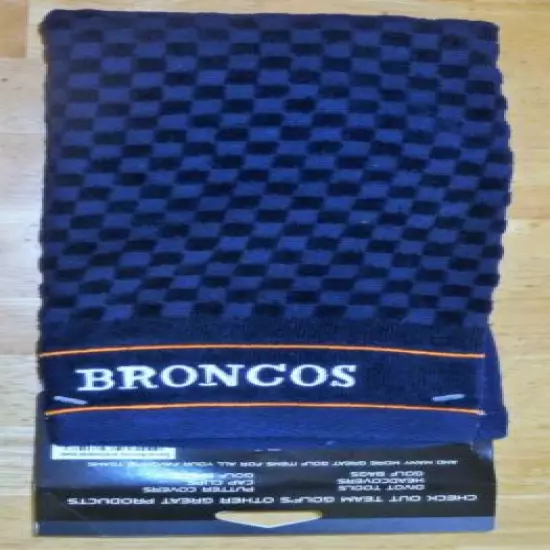 NFL Embroidered Tri-fold Towel - Denver Broncos Golf 