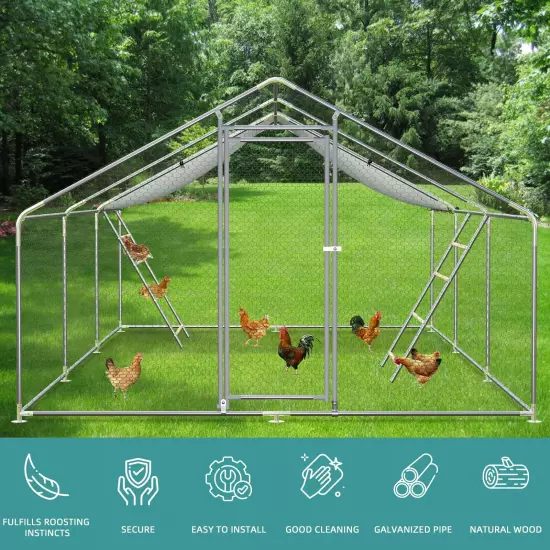 Chicken Perch, Chicken Coop Strong Roosting Bars, Large Chicken Roosting Ladder