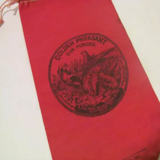 Vintage DuPont GOLDEN PHEASANT Shot or Powder Bag 