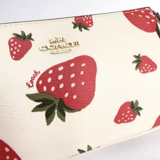 NWT Coach Nolita 19 With Wild Strawberry Print CH533 + Free Chain