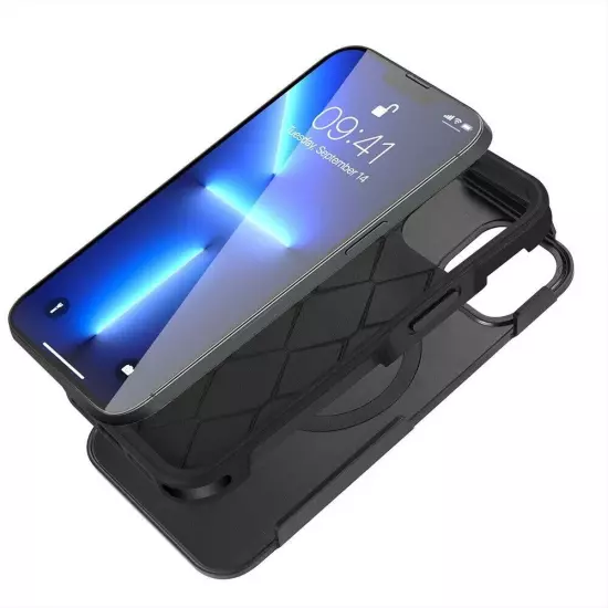 Heavy Duty Rugged MagSafe Shockproof Magnetic Case Cover iPhone 15 Pro Max 14 13