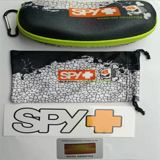 New Spy Polarized Sunglasses Men Classic Ken Block Unisex Square -- Original Box