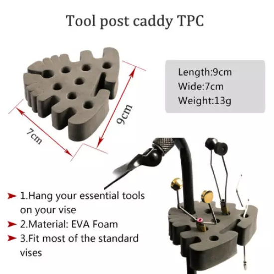 Unifishing Fly Tying Tool Organizer/Station/Bar Tool Post Caddy Rotating DIY