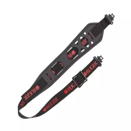 RUGER Boulder Rubber Rifle Sling w/Swivels, Non-Slip, Black, #27600 by Allen