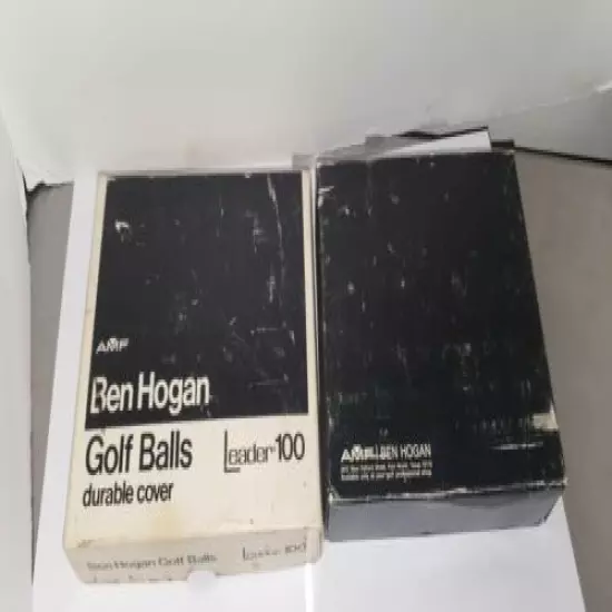 Vintage Empty Box BEN HOGAN GOLF BALLS LEADER 100 No Golf Balls BOX ONLY SEE PIC